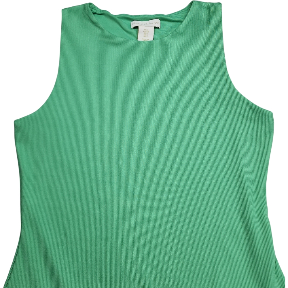House of Harlow 1960 Green Ribbed Sleeveless Bodysuit Size Small - Picture 3 of 15